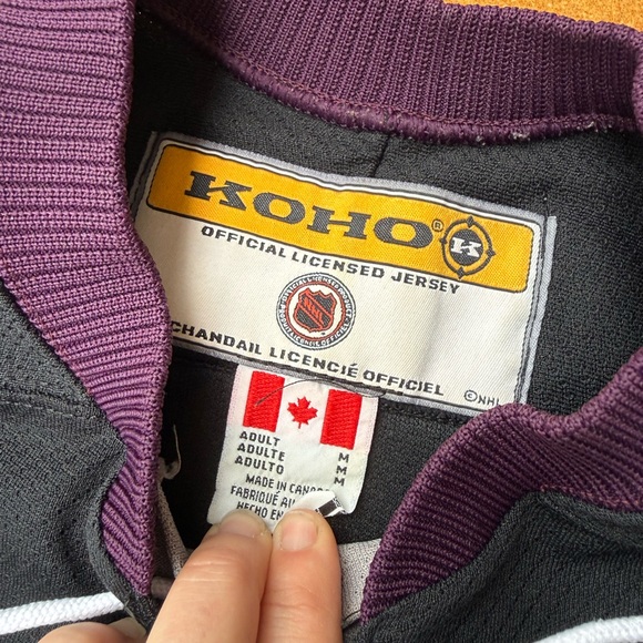 Vintage Rare Black Koho Anaheim Mighty Ducks Jersey Men's Size M Medium hockey - Picture 4 of 9